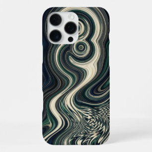 16 Pro Max Funda para iPhone con remolino líquido psicodélico