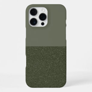 16 Pro Max Funda para iPhone con textura verde musgo dividida