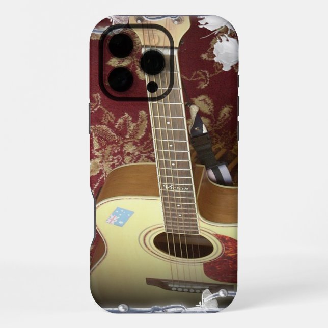 16 Pro Max Funda para iPhone de guitarras (Reverso )