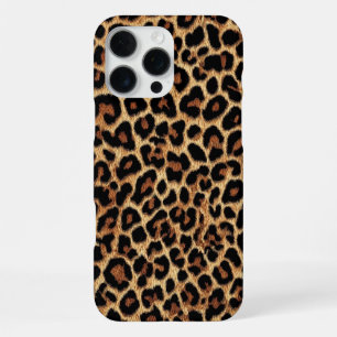 16 Pro Max Funda para iPhone estampada con leopardo