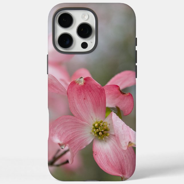 16 Pro Max Funda para iPhone Flor de Cornejo Rosa Naturaleza (Reverso)