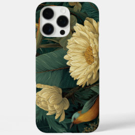 16 Pro Max Funda para iPhone floral botánico vintage | Elegan