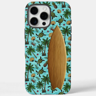 16 Pro Max Funda para iPhone / iPad Blue Surfer