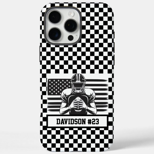 16 Pro Max Funda para iPhone / iPad de fútbol americano (Reverso)