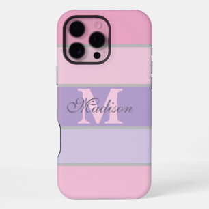 16 Pro Max funda para iPhone / iPad pastel rosa y morado