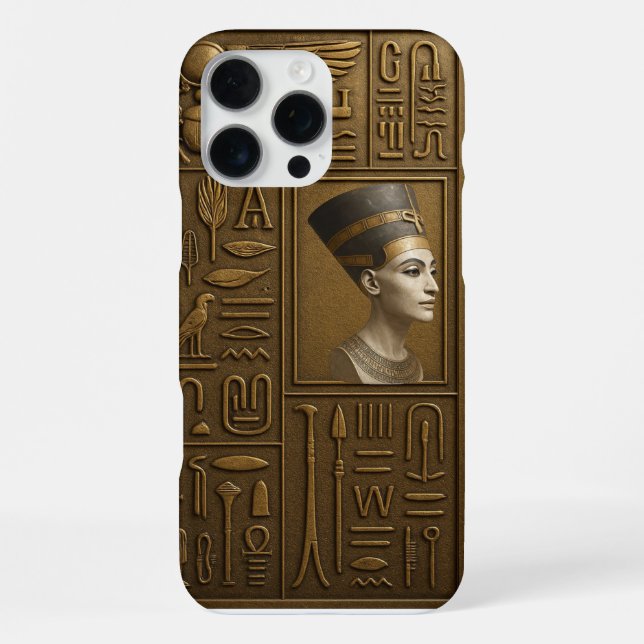 16 Pro Max Funda para iPhone Nefertiti Eterna (Reverso )
