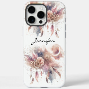 16 Pro Max Funda para iPhone Pastel Boho Dreamcatcher