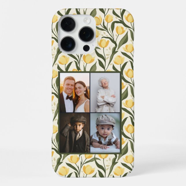 16 Pro Max Funda para iPhone personalizable con foto de tulip (Reverso )