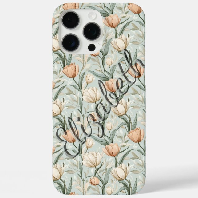 16 Pro Max Funda para iPhone personalizable Tulipán Clásico (Reverso )
