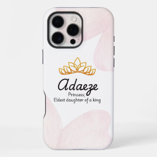 16 Pro Max Funda para iPhone personalizada Adaeze