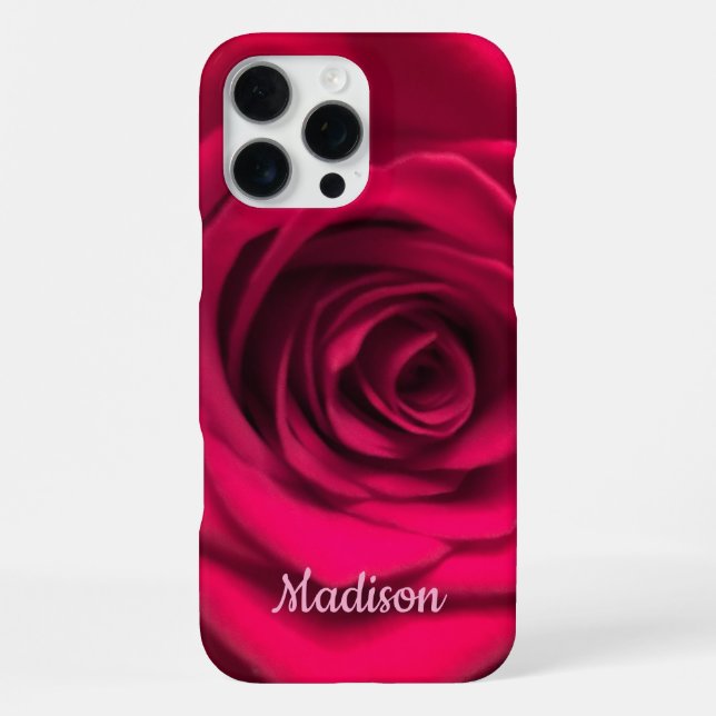 16 Pro Max Funda para iPhone Red Rose (Reverso )