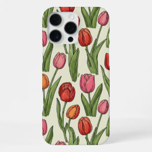 16 Pro Max Funda para iPhone Tulipanes