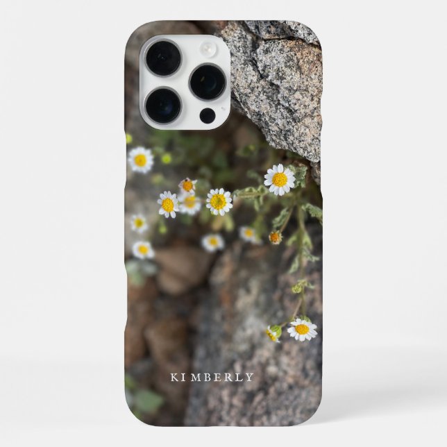 16 Pro Max Funda personalizada para iPhone con flores silvest (Reverso )