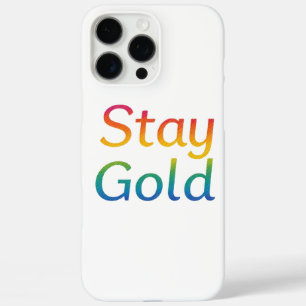 16 Pro Max Funda Stay Gold para iPhone