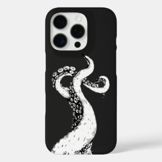 16 Pro tentáculos de pulpo en funda de iPhone negra