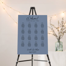 16 Tabla Dusty Blue VERDE AZULADA SEATING CHART