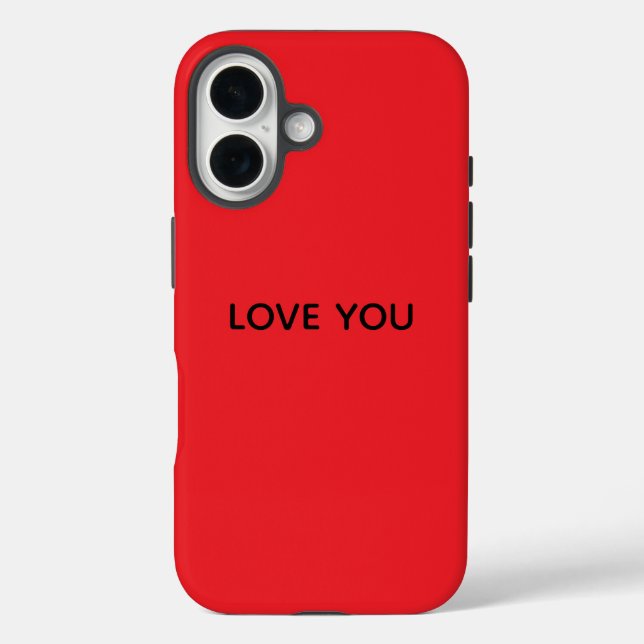 16 TE AMO Funda para iPhone DURO (Reverso )