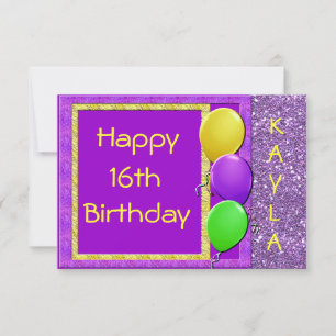 16a. Invitación de cumpleaños PERSONALIZADA