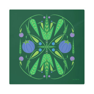 16x16 Guardian de la impresión Metalizado de Blueb