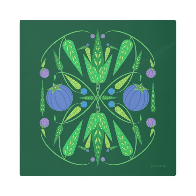 16x16 Guardian de la impresión Metalizado de Blueb (Anverso)