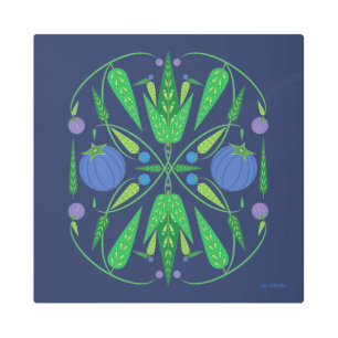 16x16 Guardian de la impresión Metalizado de Blueb