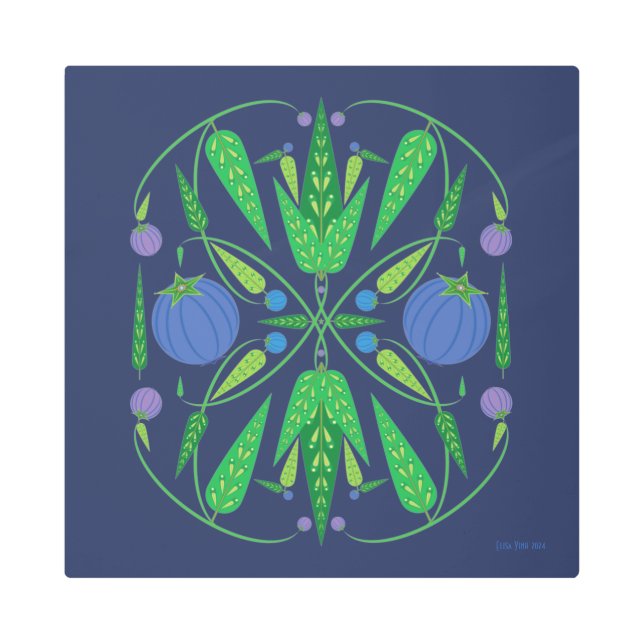 16x16 Guardian de la impresión Metalizado de Blueb (Anverso)