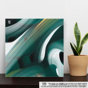 16x16" Tendencia Resumen de lienzo de arte Blanco