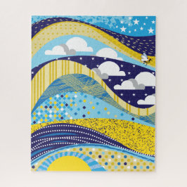 16x20 Resumen del rompecabezas del cielo para pers