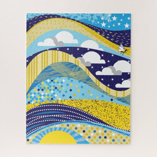 16x20 Resumen del rompecabezas del cielo para pers (Vertical)