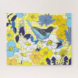 16x20 Rompecabezas de pájaro azul para personas de