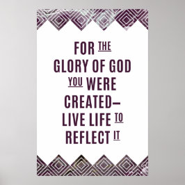 16x24 Marble morado Impresión Semi Glosa