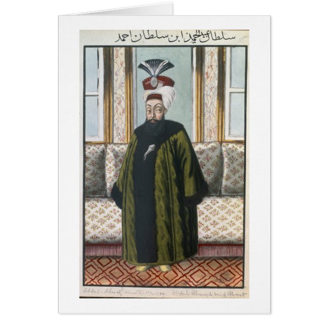 1725-89) sultanes de Abdul Hamid I (1774-89, 'de (Frente)