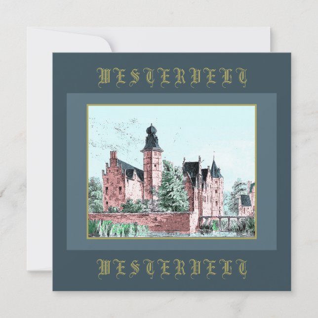 1729 A. de Haen Dutch Kasteel WESTERVELT (Anverso)