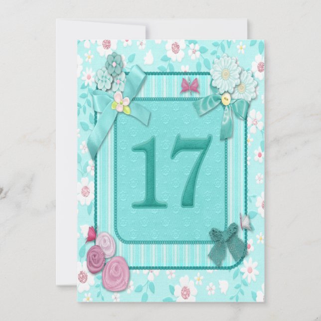 17.ª invitación a la fiesta de cumpleaños (Anverso)