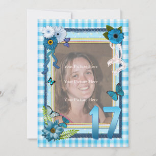 17.ª invitación para la fiesta de cumpleaños de la