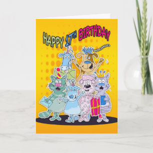 17.ª Tarjeta de Cumpleaños - Doodlematoons de Moon