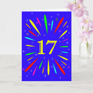 17.ª tarjeta de explosión de cumpleaños