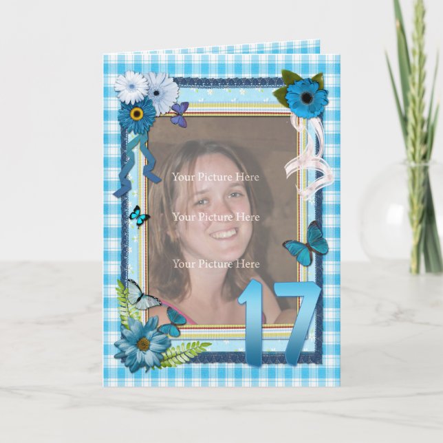 17.ª tarjeta de foto para un cumpleaños (Anverso)
