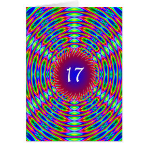 17.º Cumpleaños Resumen Trippy Swirls