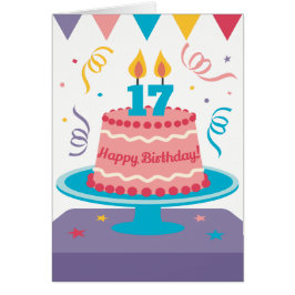 17.º Pastel de Cumpleaños