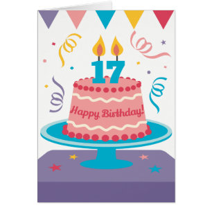 17.º Pastel de Cumpleaños