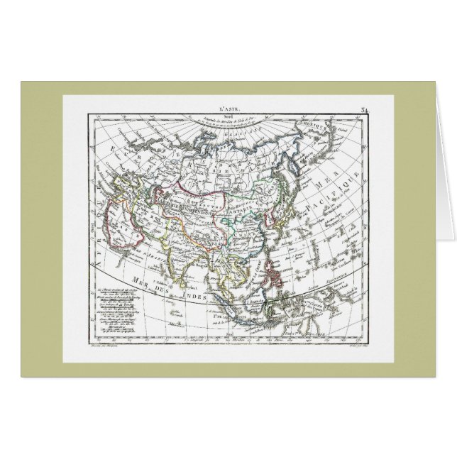 1806 mapa - L'Asie (Anverso (Horizontal))