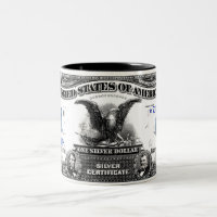 1899 tazas de Eagle del negro del certificado de