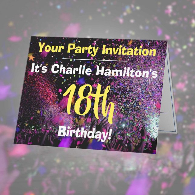 18.ª invitación a la fiesta de cumpleaños (Subido por el creador)