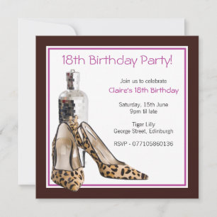 18.ª invitación a la fiesta de cumpleaños para zap