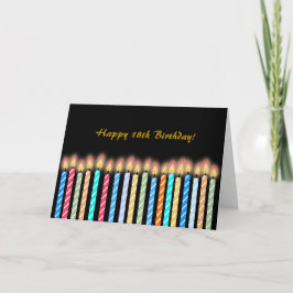 18.ª Personalizar de tarjetas de velas de cumpleañ