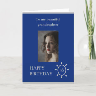 18.ª Tarjeta de Cumpleaños Granhita Azul   Edad en