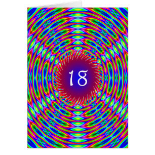 18.º Cumpleaños Resumen Trippy Swirls