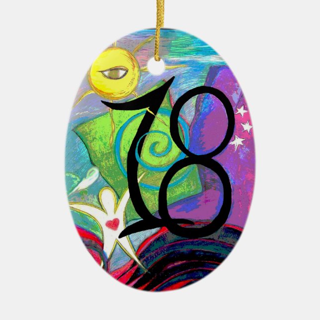 18.º ornamento de cumpleaños (Frente)