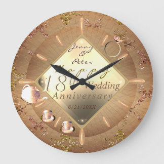 18.º reloj de pared del Boda ocular del gato